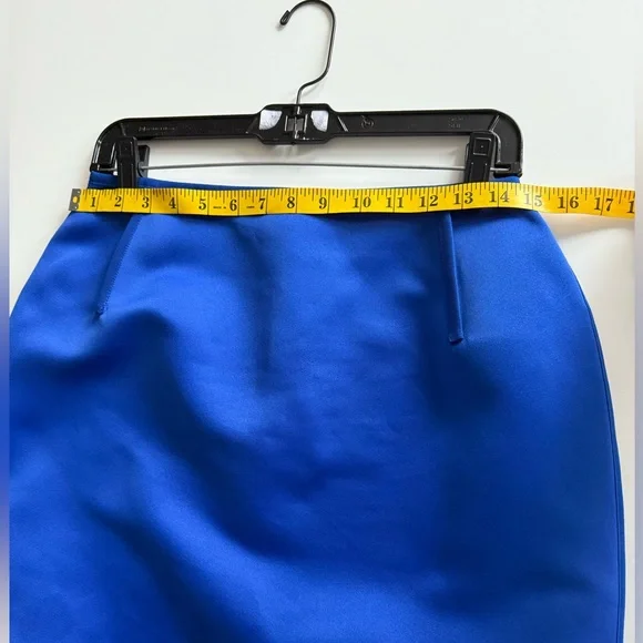 AZ Factory Cobalt Blue Satin Blazer & Mini Skirt Suit Graduation - Picture 10 of 16